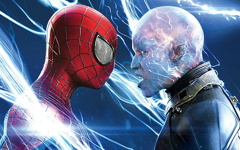 The Amazing Spider Man 2 HD, The Amazing Spider Man 2, Andrew Garfield, New Spider-Man High Voltage, Película, Electro, Max Dillon, Dillon Maxwell, Fondo de pantalla HD HD wallpaper