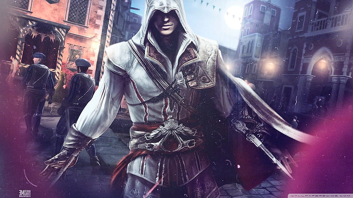 Affiche du jeu Assassin's Creed, art fantastique, jeux vidéo, Assassin's Creed, Fond d'écran HD