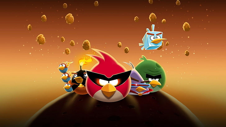 Angry Birds dijital duvar kağıdı, Angry Birds, Angry Birds Space, HD masaüstü duvar kağıdı