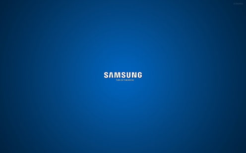 Samsung, Компания, Логотип, Синий, Белый, HD обои HD wallpaper