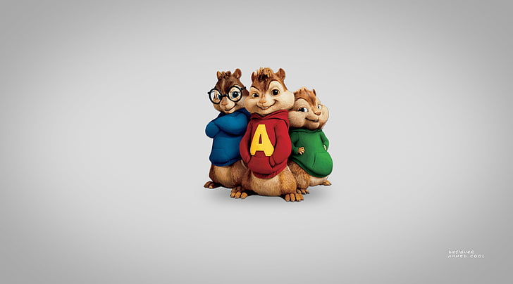 Alvin and the Chipmunks HD, Alvin and the Chipmunks цифрови тапети, карикатури, други, HD тапет
