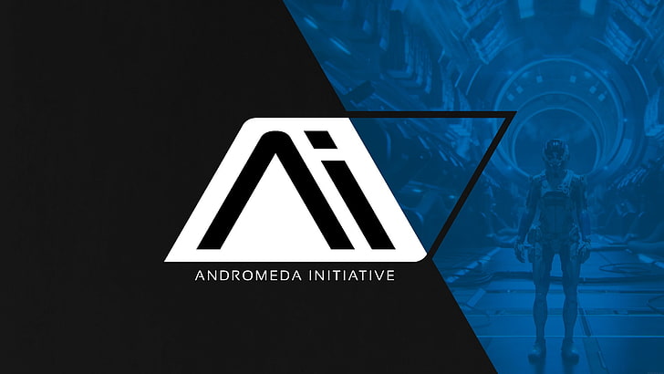логотип инициативы Андромеды, Mass Effect: Андромеда, инициативы Андромеды, HD обои