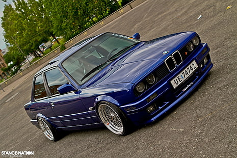 파란 BMW 자동차 튜닝 BMW m3 BMW 3 시리즈 BMW e30 1680x1120 자동차 BMW HD 아트, 파랑, BMW, HD 배경 화면 HD wallpaper