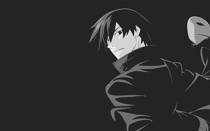 personaje de anime masculino, más oscuro que el negro, anime, Hei, Fondo de pantalla HD