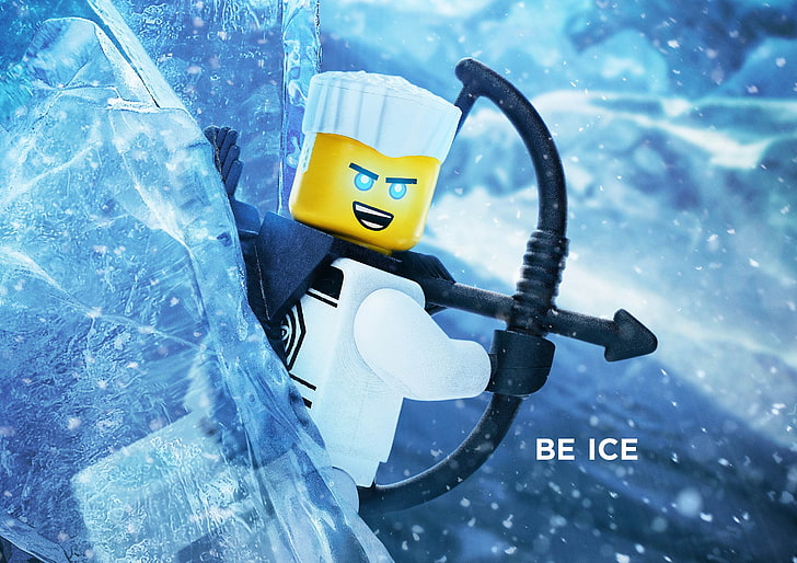 The Lego Ninjago Movie, Animation, Be Ice, Zane, 2017, HD wallpaper