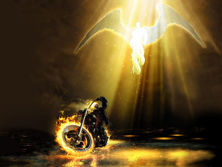Ghost Rider HD, cómics, fantasma, jinete, Fondo de pantalla HD
