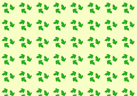 green plants, recycling, signs, background, texture, HD wallpaper HD wallpaper