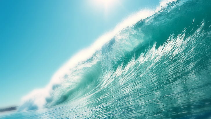 Seewellenwasser, Meer, Welle, Wasser, HD-Hintergrundbild