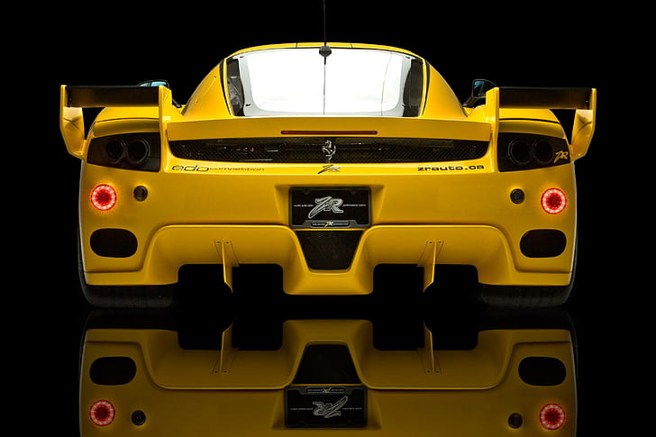 フェラーリエンツォXXエボリューション（2009）写真23、黄色のフェラーリ車、フェラーリエンツォ、進化、フェラーリ、車、 HDデスクトップの壁紙