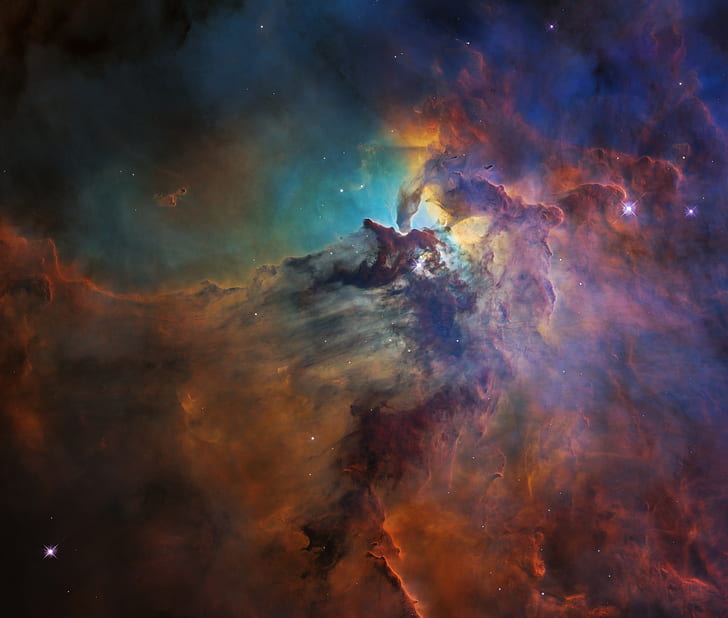 espaço, galáxia, laguna, a nebulosa da lagoa, HD papel de parede