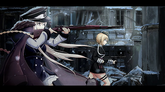 аниме, аниме девушки, пистолет, оружие, Girls Frontline, HD обои HD wallpaper