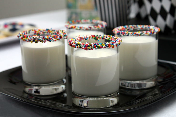 Latte decorativo, caramelle, latte, carino, decorativo, 3d e astratto, Sfondo HD