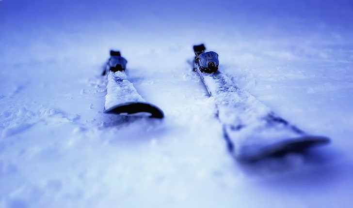 сняг, Ски, HD тапет
