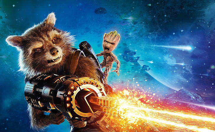 guardians of the galaxy vol_ 2 4k cool background, HD wallpaper