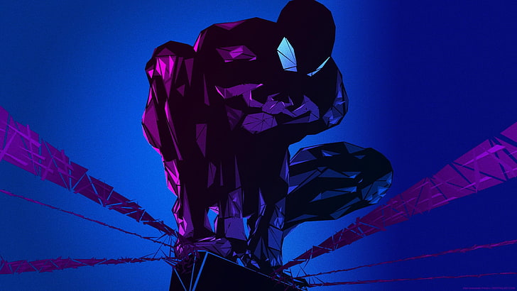 illustration noire Marvel Spider-Man, bandes dessinées, Spider-Man, Marvel Comics, Fond d'écran HD