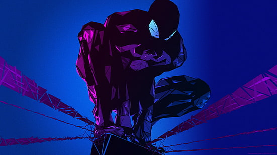 illustration noire Marvel Spider-Man, bandes dessinées, Spider-Man, Marvel Comics, Fond d'écran HD HD wallpaper