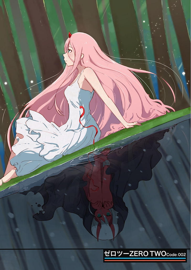 Liebling im FranXX, Anime Girls, Zero Two (Liebling im FranXX), HD-Hintergrundbild, Handy-Hintergrundbild