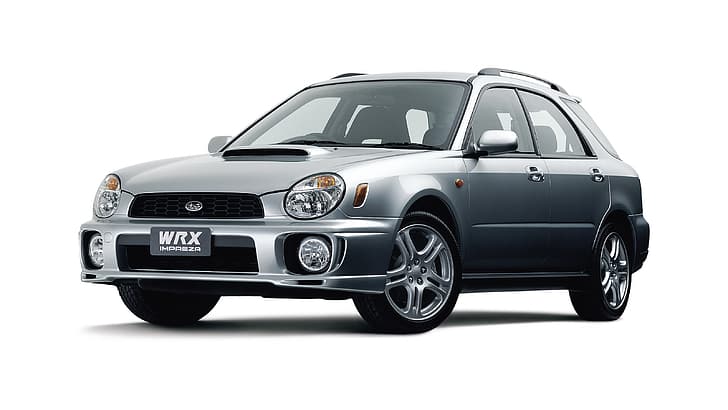 Subaru, Impreza, białe tło, WRX, Tapety HD