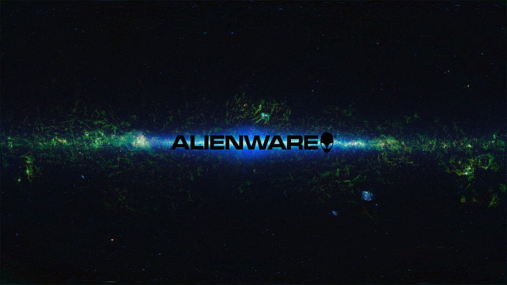 Logo Alienware, espace, Alienware, logo, jeux PC, Fond d'écran HD