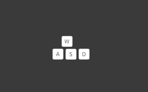  letters, keys, keyboard, wasd, play button, HD wallpaper HD wallpaper