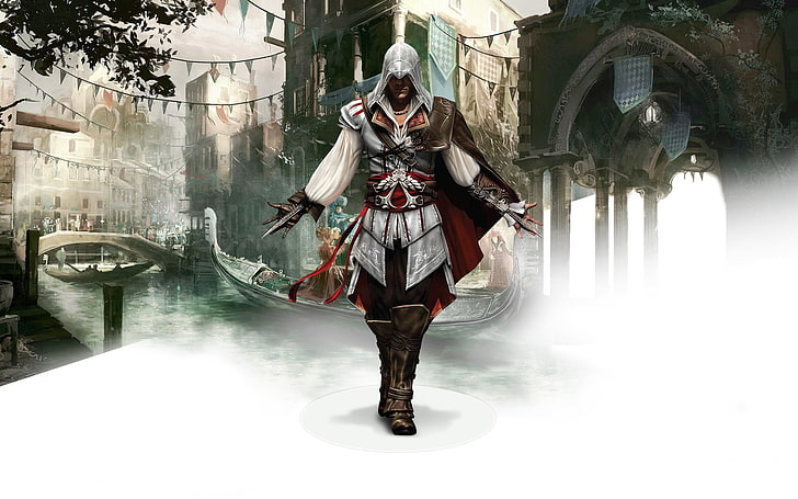 Ezio Auditore da Firenze in Assassin's Creed 2, Creed, Assassin's, Ezio, Auditore, Firenze, HD wallpaper