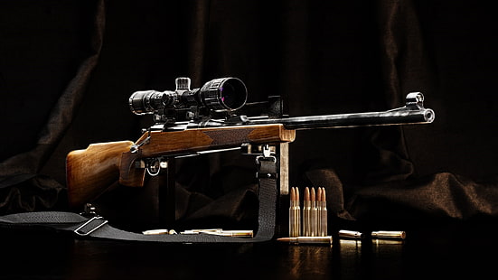 оръжие, пистолет, огнестрелно оръжие, снайперска пушка, HD тапет HD wallpaper