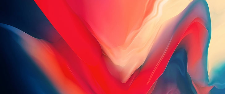abstract, swirls, red, artwork, HD wallpaper