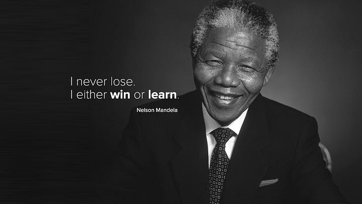 Nelson Mandela, citat, svartvitt, leende, HD tapet