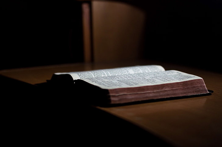 bible, book, christian, christianity, dark, education, indoors, knowledge, macro, pages, papers, poetry, reading, room, scripture, still life, study, table, testament, vintage, wisdom, wood, HD wallpaper