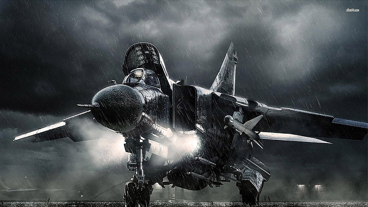 Aviones de combate, Mikoyan-Gurevich MiG-23, Avión, Fondo de pantalla HD