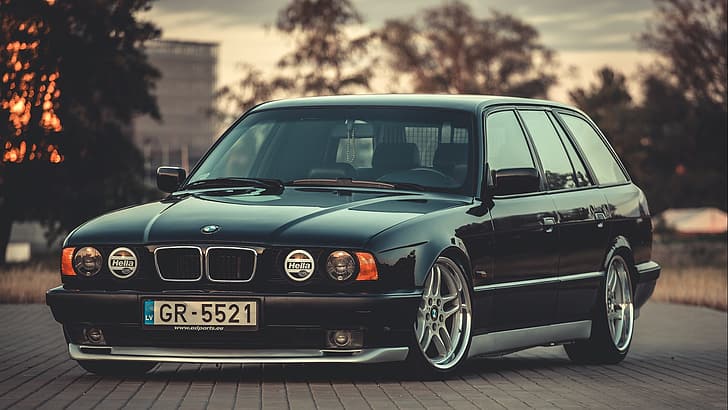 BMW, E34, Touring, 525, HD-Hintergrundbild