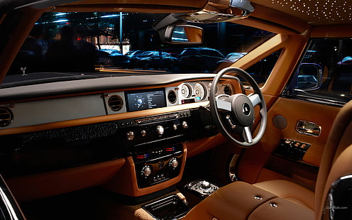 Rolls Royce Phantom Interior HD, automóviles, interior, fantasma, rollos, Royce, Fondo de pantalla HD HD wallpaper