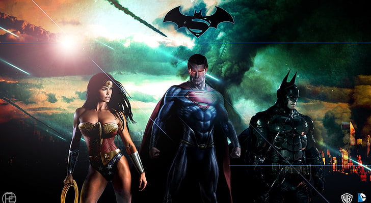 Superman Batman Wonderwoman DC HD Wallpaper, Justice League wallpaper, Movies, Man of Steel, HD wallpaper