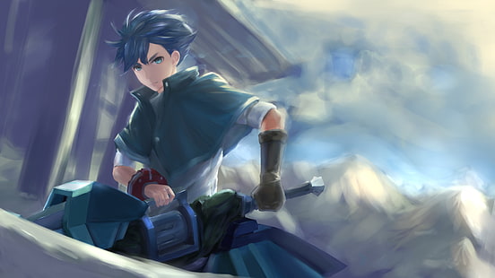 animierter Mann mit blauem Anzug Wallpaper, Anime, God Eater, Utsugi Lenka, HD-Hintergrundbild HD wallpaper