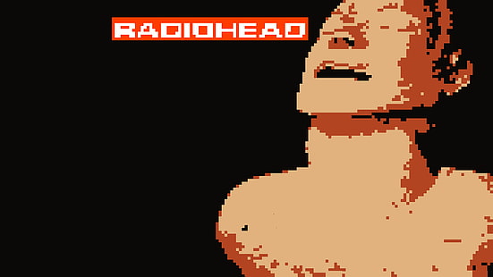 Album muzyczny radiohead obejmuje grafikę pikselową, Tapety HD HD wallpaper