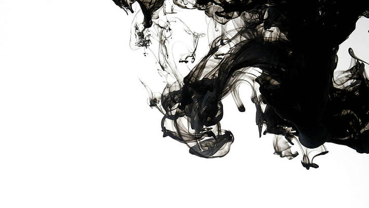 抽象的な黒煙モノクロ1920 x 1080アートモノクロHDアート、抽象、黒、 HDデスクトップの壁紙