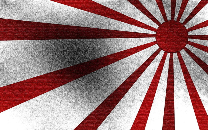 Bandeira do Japão, Japão, Sol, vermelho, bandeira, HD papel de parede