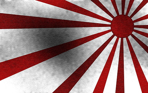 علم اليابان ، اليابان ، الشمس ، الأحمر ، العلم، خلفية HD HD wallpaper