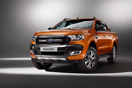 camioncino arancione Ford per pick-up, Ford, Ranger, 2015, Wildtrak, Sfondo HD HD wallpaper