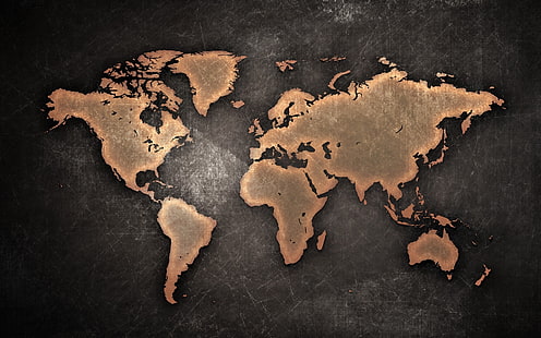 خريطة العالم ، القارات ، التصميم الإبداعي ، العالم ، الخريطة ، القارات ، التصميم الإبداعي، خلفية HD HD wallpaper