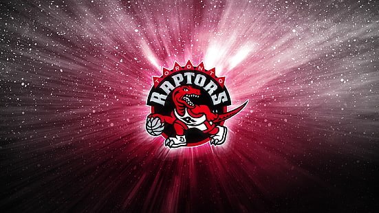 Logo Toronto Raptors, czerwony, piłka, sport, koszykówka, dinozaur, logo, NBA, Toronto Raptors, Tapety HD HD wallpaper