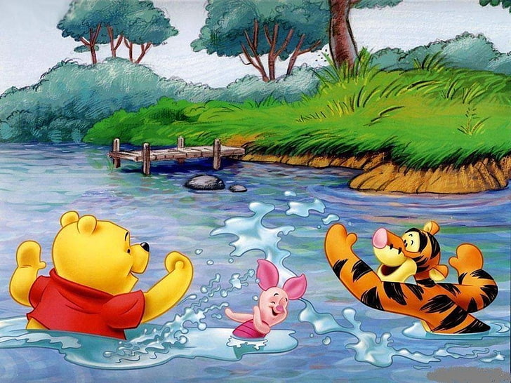 Winnie the Pooh Piglet and Tigger wallpaper, TV Show, Winnie The Pooh, HD wallpaper