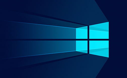 Material do Windows 10, logotipo do Windows verde-azulado, Windows, Windows 10, windows10, microsoft, lumia, xbox, xboxone, windows8, HD papel de parede HD wallpaper