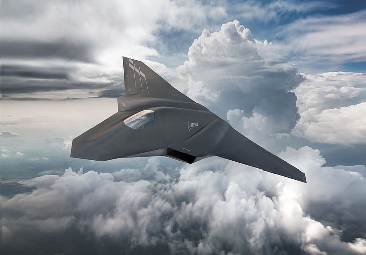 Concepto, avión de combate, Fuerza Aérea de EE. UU., Boeing FX, Fondo de pantalla HD