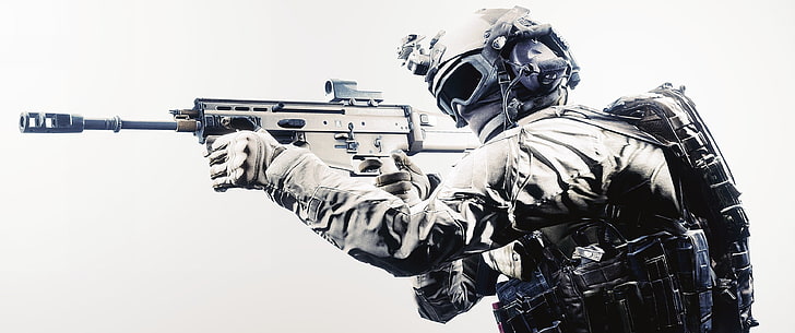 3440x1440 px Assault Rifle military Simple Background soldier Tactical Animals Other HD Art , Military, soldier, Assault Rifle, simple background, tactical, 3440x1440 px, HD wallpaper
