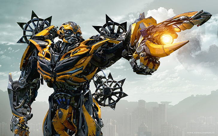 Transformers Bumblebee digital wallpaper, Transformers, transformer, HD wallpaper