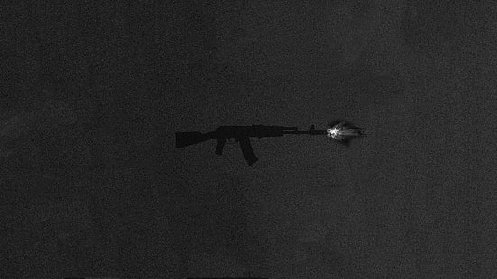 Minimalismus, Waffe, AK-74, HD-Hintergrundbild HD wallpaper