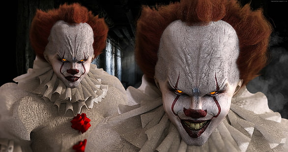 Bill Skarsgard, It, 4K, Gruseliger Clown, HD-Hintergrundbild HD wallpaper