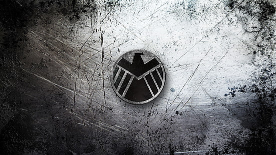 Agenten von SHIELD Logo, Marvel Comics, Logo, The Avengers, Agenten von S.H.I.E.L.D., S.H.I.E.L.D., HD-Hintergrundbild HD wallpaper