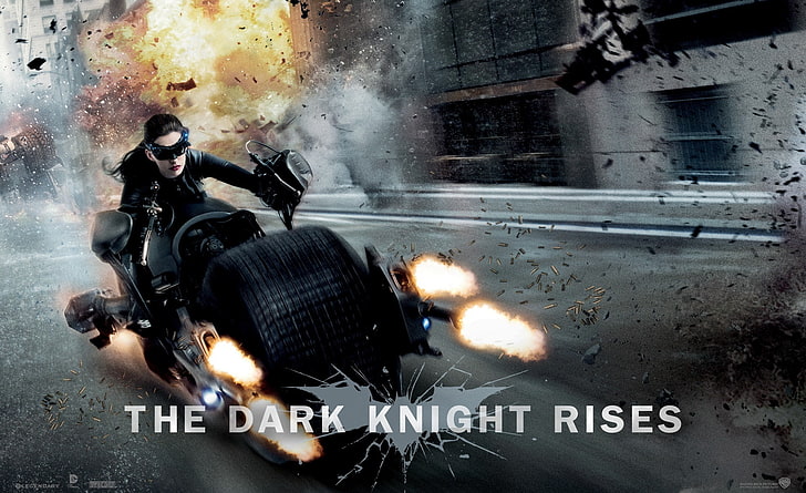 Fond d'écran HD Catwoman Dark Knight Rises, papier peint numérique The Dark Knight Rises, films, Batman, Anne Hathaway, Catwoman, 2012, film, le chevalier noir, se lève, Fond d'écran HD